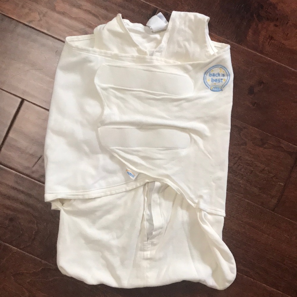 Newborn halo swaddle + sleep sack